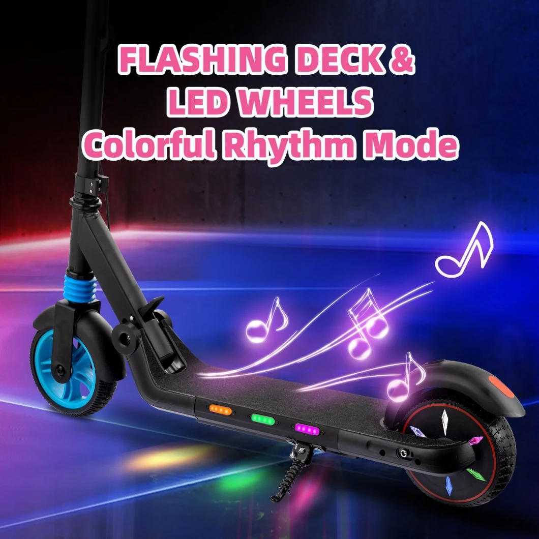 6-15 Years Old Kids Personality Electric Scooter 2 in 1 Two Wheels Scooter